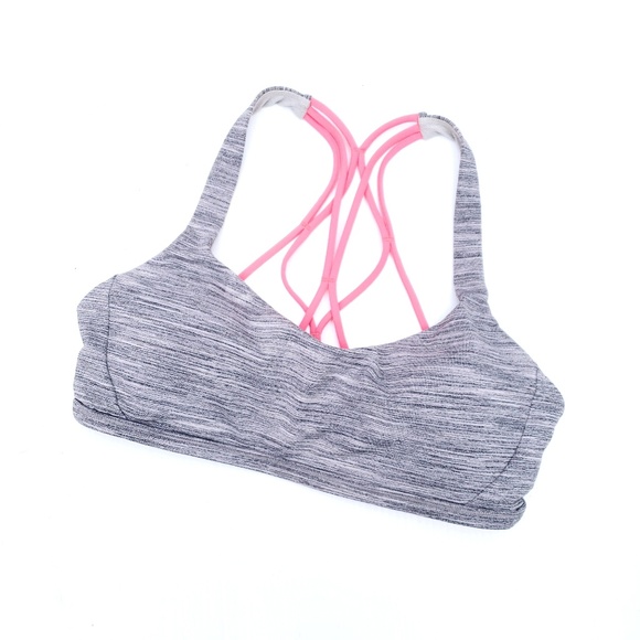 lululemon athletica Other - Lululemon Free To Be Zen Gray Pink Sports Bra